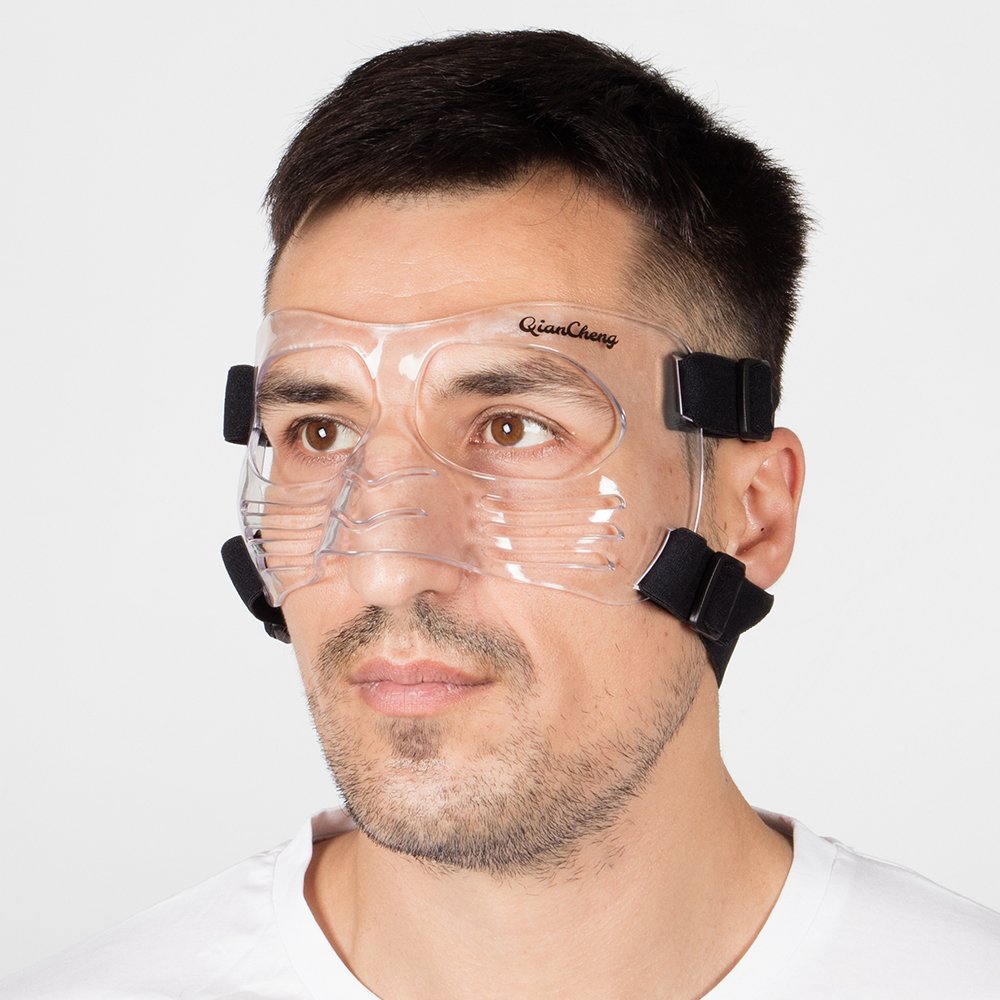 QianCheng Nose Guard Face Shield, Protective Face Mask LX Pack of 2