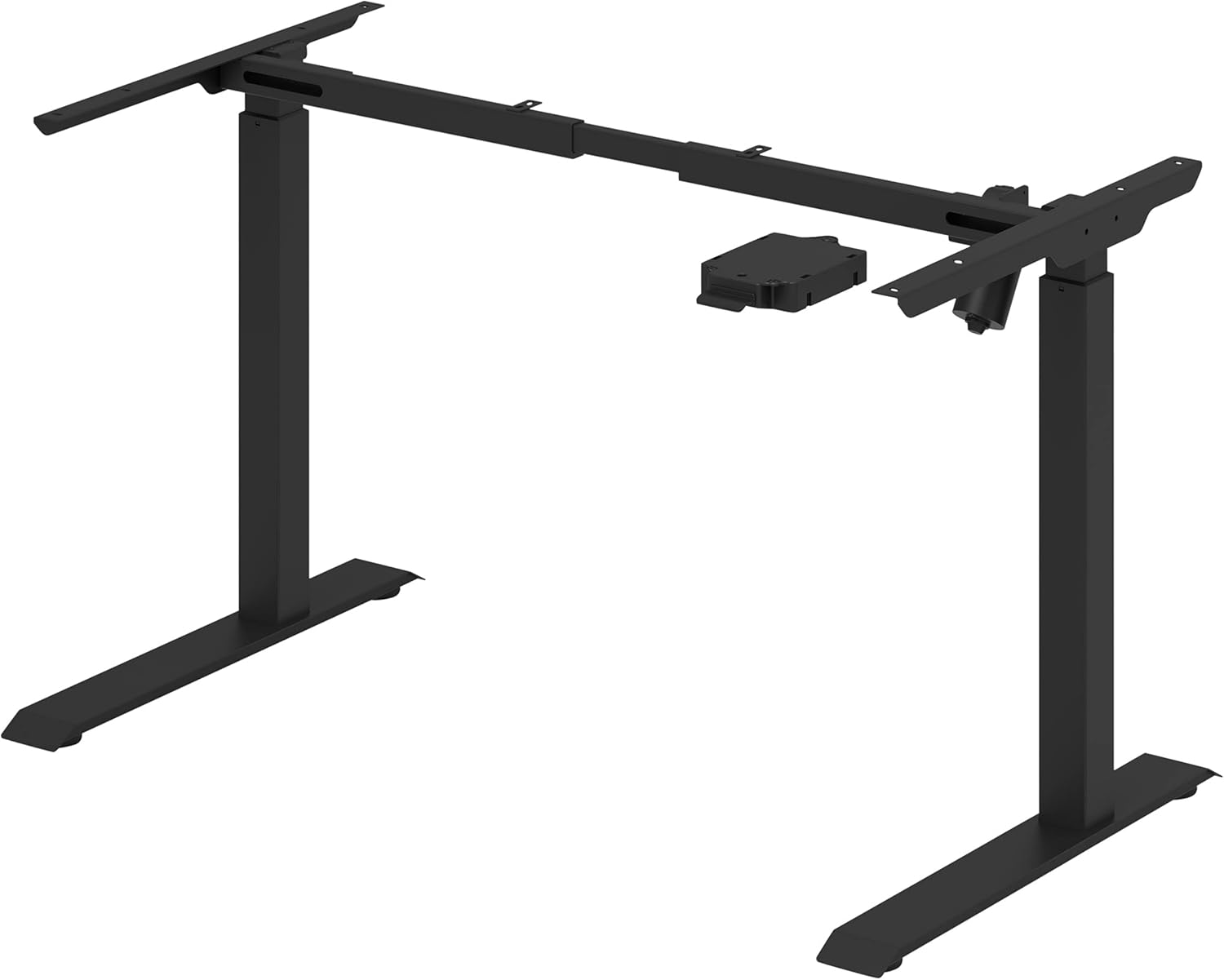 Stand Up Desk Store Electric Standing Desk Frame with Adjustable Width and Easy Assembly (Black, Frame Only)