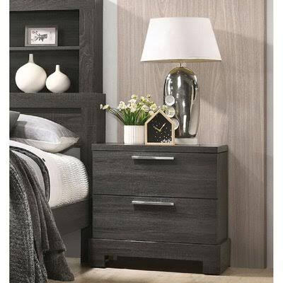 Acme Nefi Nightstand in Gray Oak 22033 Latitude Run