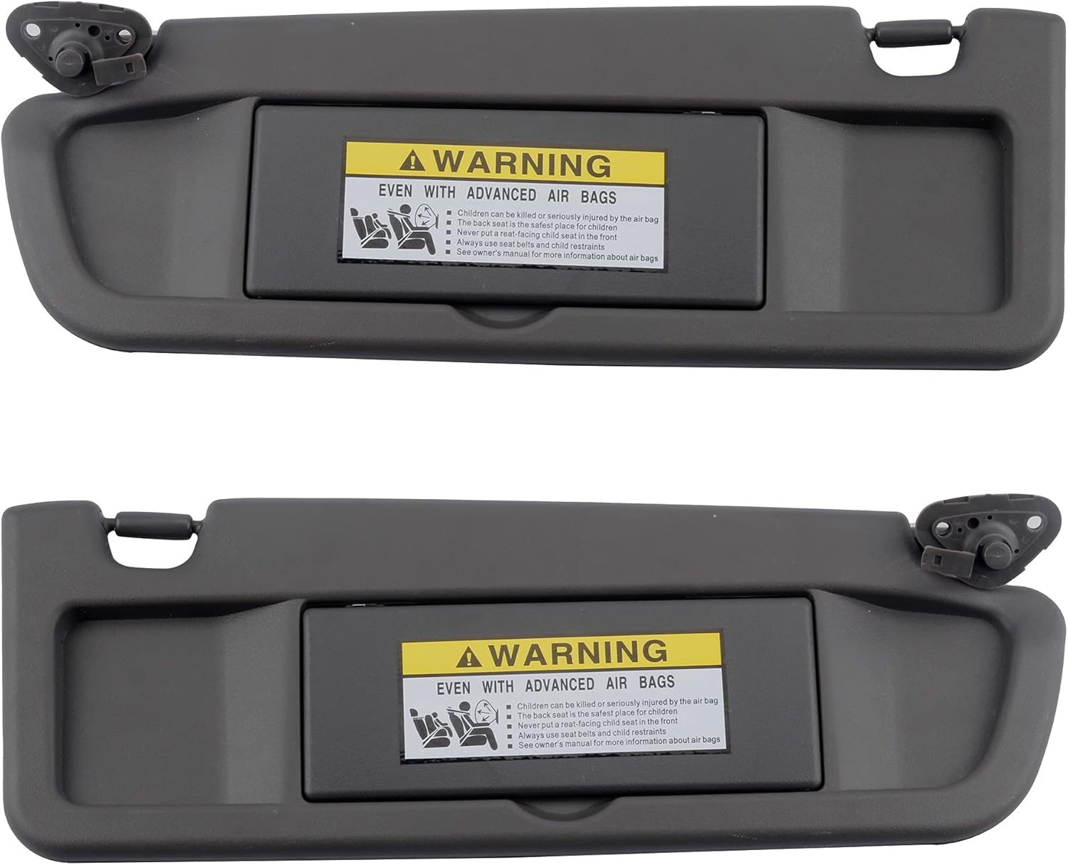 Dasbecan Atlas Gray Pair Sun Visor Compatible with Honda Civic 2006-2011 Replaces# 83280-SNA-A01ZA 83280-SNA-A01ZB 83230-SNA-A01ZA 83230-SNA-A01ZB
