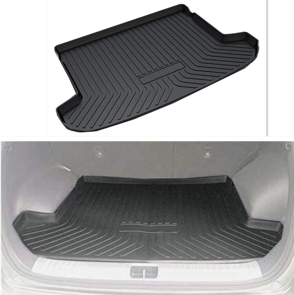 All Weather Rear Cargo Liners Trunk Tray Mats Protector Custom Compatible with KIA Sportage 2017 2018 2019 2020 2021 2022, 3D Waterproof Durable Odorless Flexible Black TPO Accessories