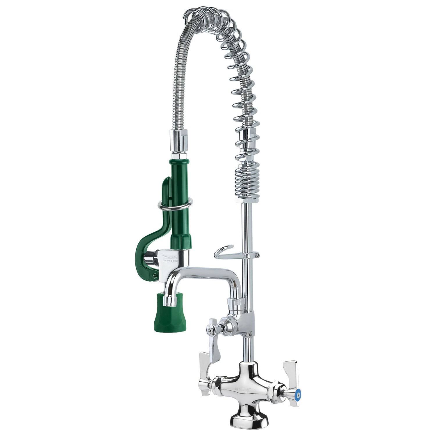 Krowne 18-506L - Royal Series Deck Mount Space Saver Pre-Rinse w/ Add-On Faucet, 6x22 Spout