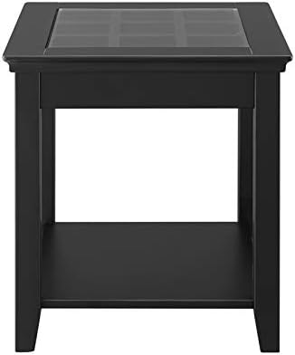 Riverbay Furniture Wood End Table in Black