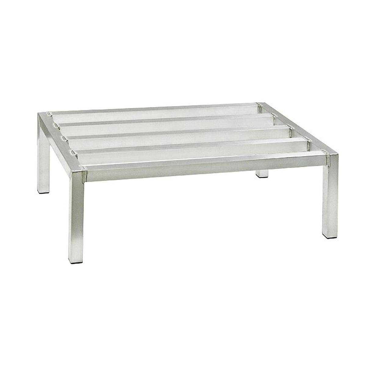 New Age 36x22W x 20x22D x 8x22H Aluminum Dunnage Rack with 2000 lb. Load Capacity, Silver 6017