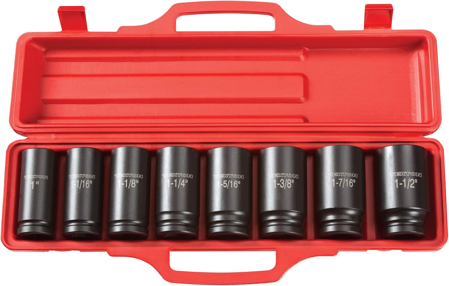 TEKTON 3/4 Inch Drive Deep 6-Point Impact Socket Set, 8-Piece (1-1-1/2 in.) | 4891