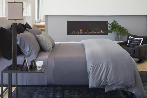 Sheex Luxury Copper Performance California King Sheet Set in Black