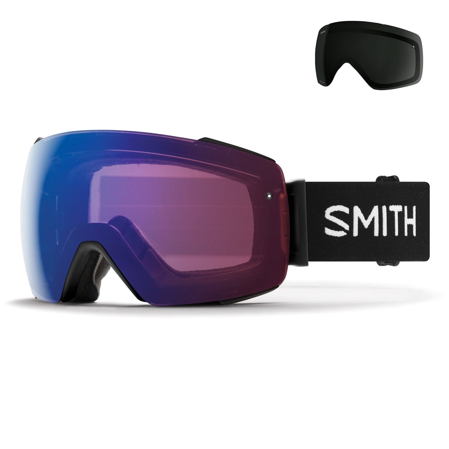 Smith Optics I/O Mag XL Black CP Photochromic Rose Flash Lens Goggles - 2021