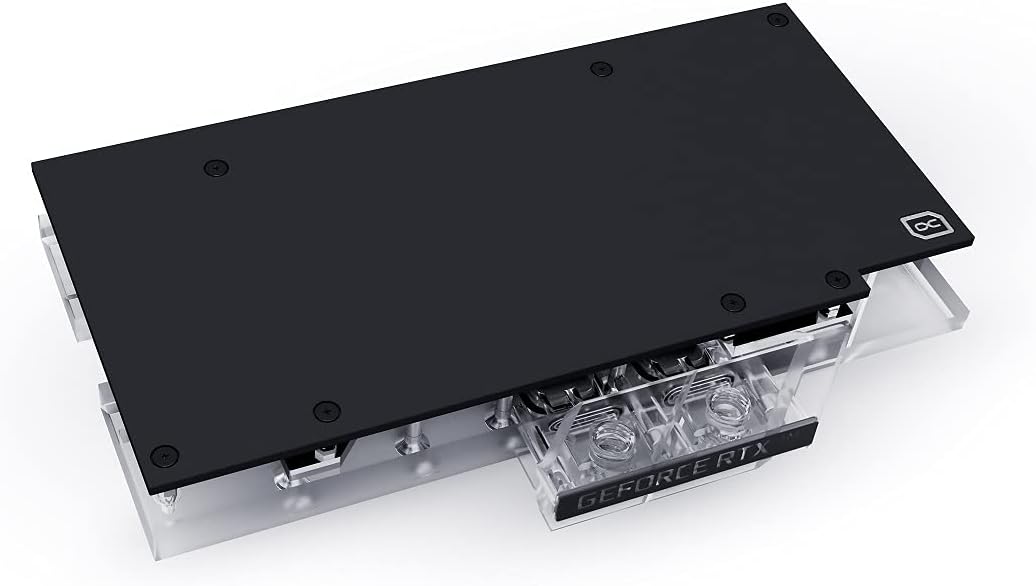 Alphacool Eisblock Aurora GPX-N GPU Water Block & Backplate, RTX 3070 (TUF/Dual), D-RGB, Nickel/Plexi