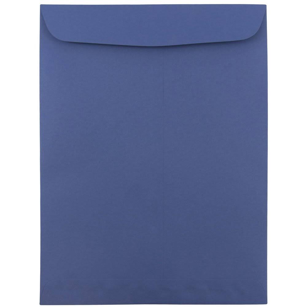 Jam 9 x 12 Open End Catalog Envelopes, Dark Blue, 50/Pack