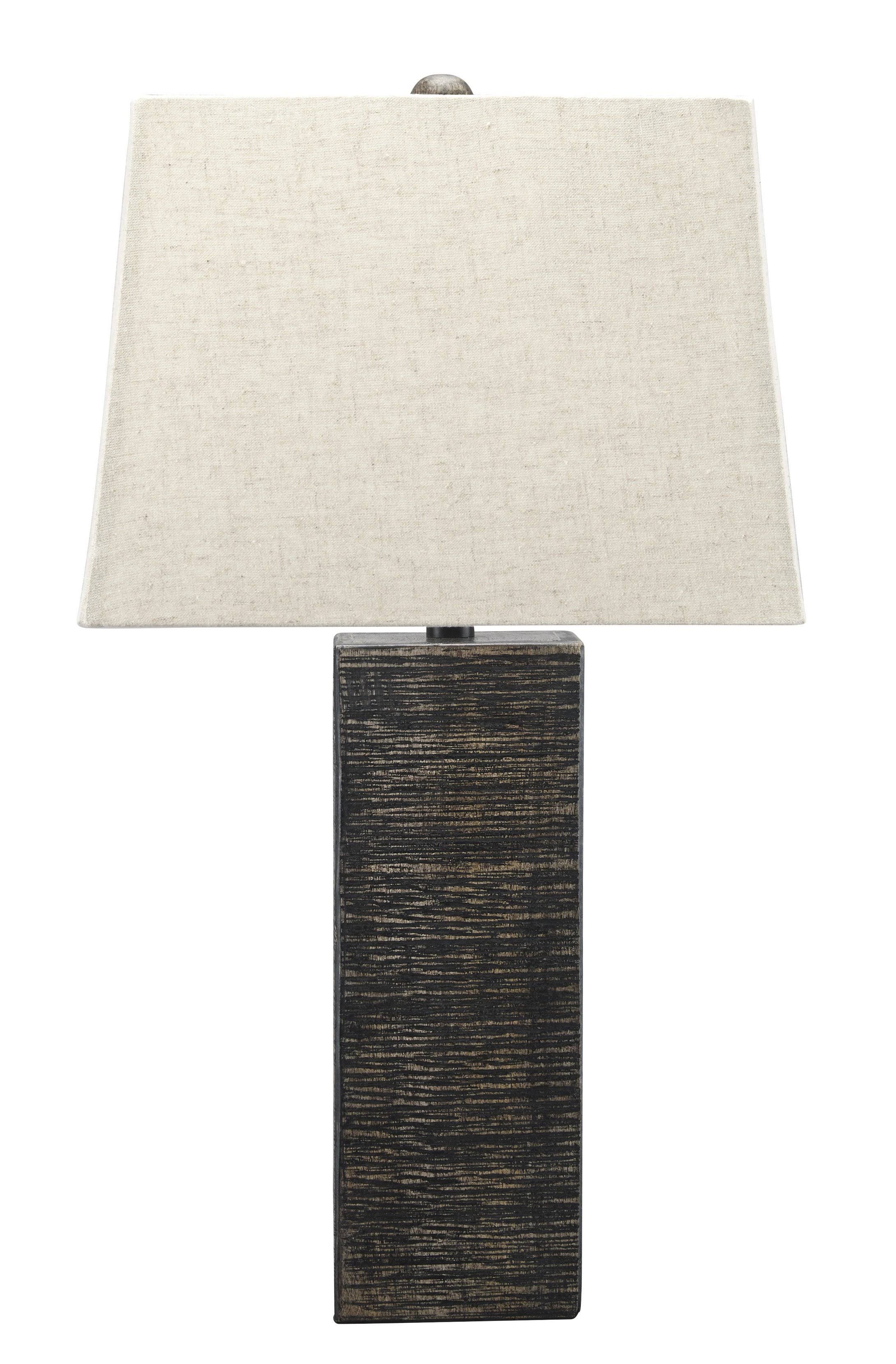 Ashley Mahak Black Wood Table Lamp - Set of 2
