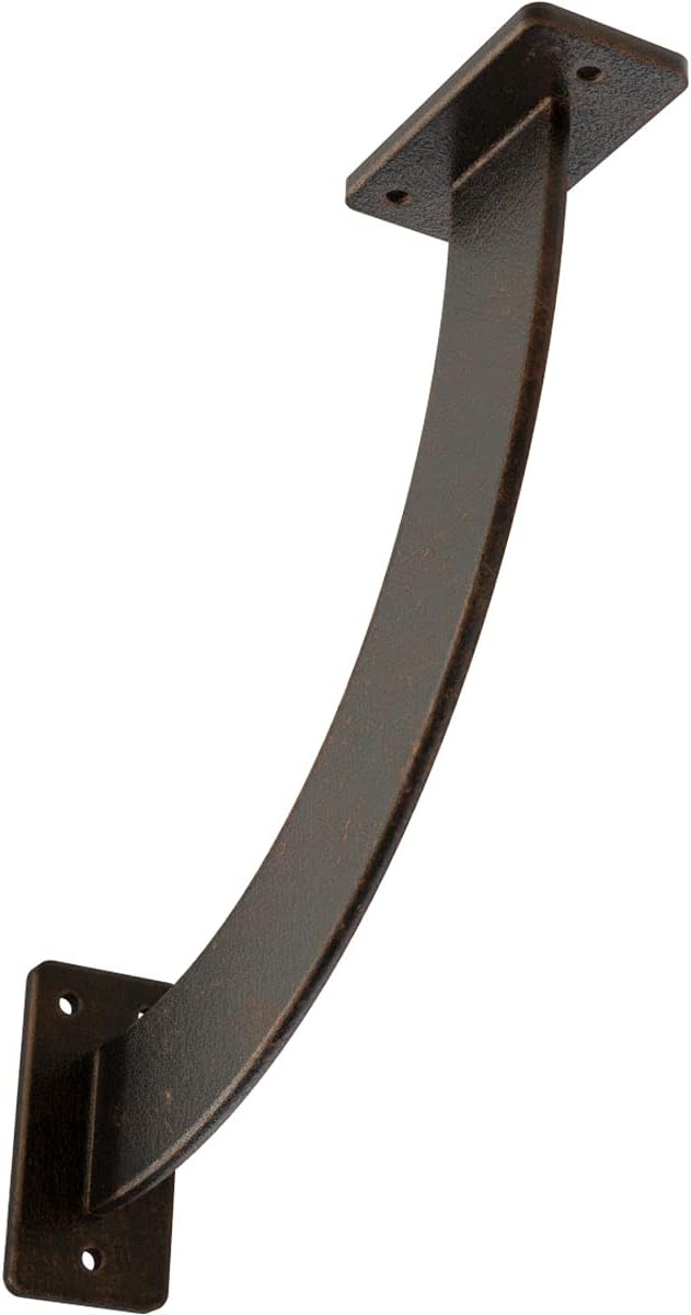 Ekena Millwork BKTM02X07X07BRSS 2-Inch W x 7-Inch D x 7-Inch H Bradford Bracket, Stainless Steel Pack of 2