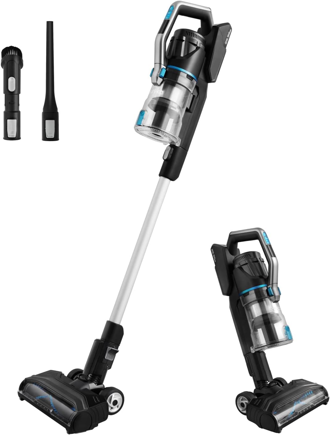 eureka Stylus Lightweight Cordless Vacuum Cleaner, 350W Powerful BLDC Motor for Multi-Flooring Deep Clean LED Headlights, Convenient Stick and Handheld Vac, Premium