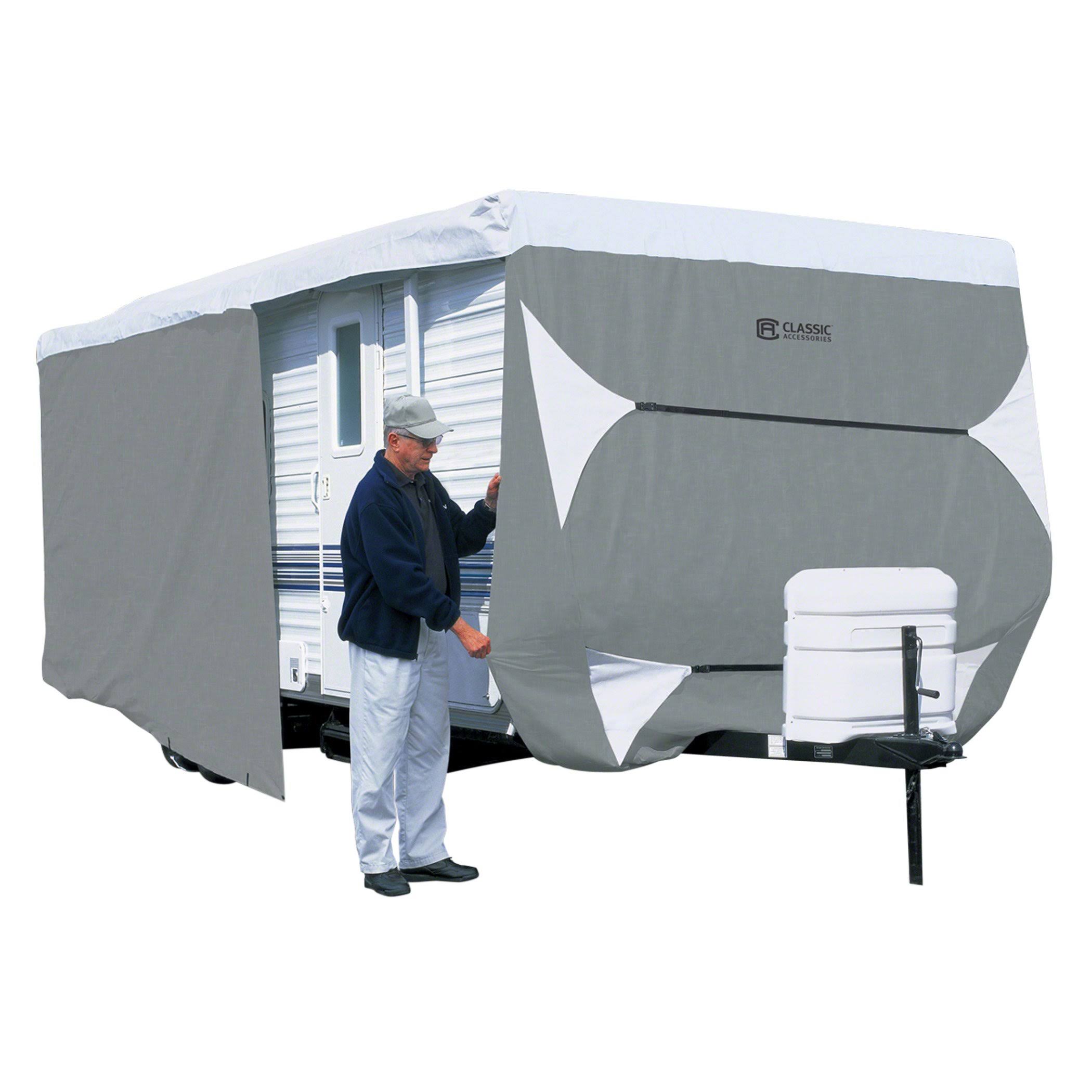 Classic Accessories Overdrive Polypro 3 Deluxe Travel Trailer Cover or