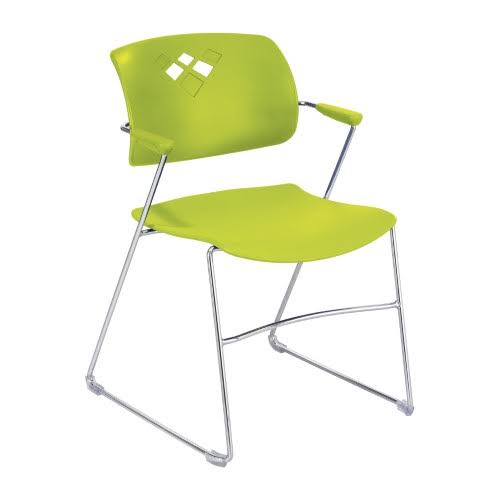 Safco Veer Flex Back Stack Chair with Arm (4286GS)