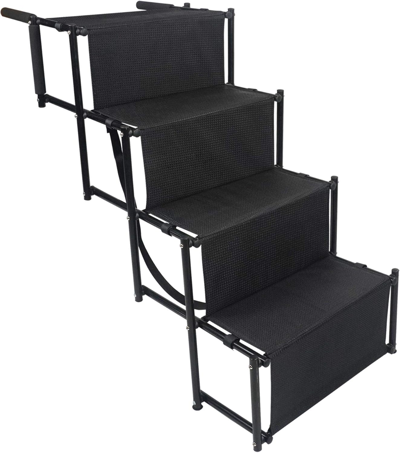 YEP HHO 4/5 Steps Upgraded Folding Pet Stairs Ramp Lightweight Portable Cat Dog Ladder with Waterproof Surface Great for Cars Trucks SUVs Pack of 2