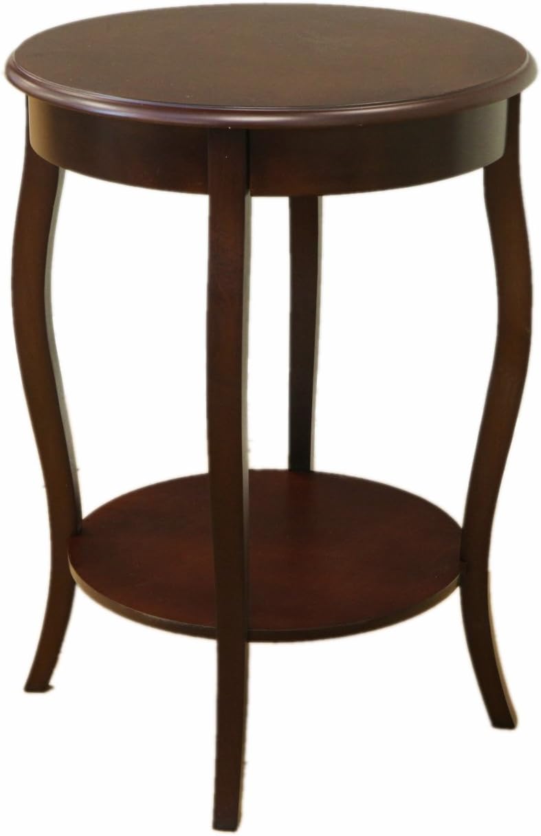 Frenchi Home Furnishing Round Accent Table, 18-Inch Pack of 2