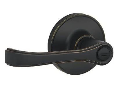 Torino Privacy Door Lever Schlage Finish: Aged Bronze