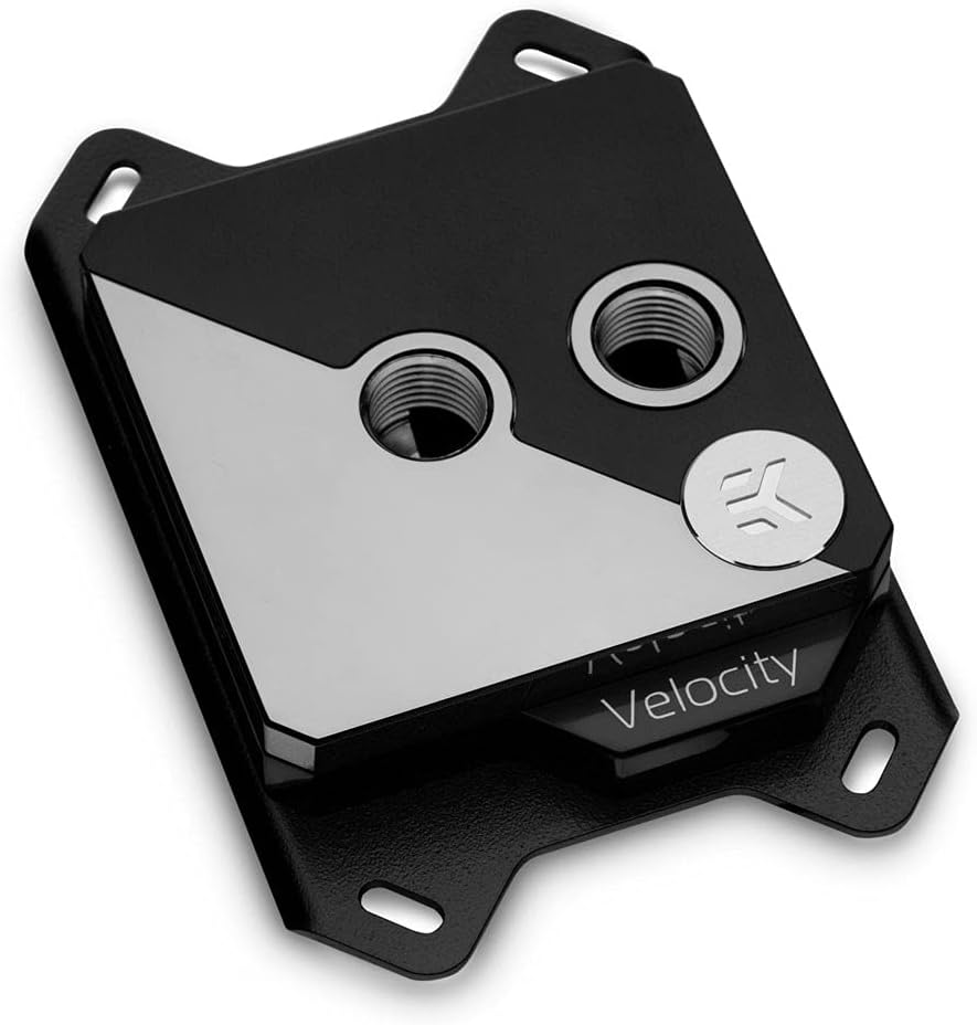 EKWB EK-Quantum Velocity Strike CPU Water Block, D-RGB, Black Nickel/Black