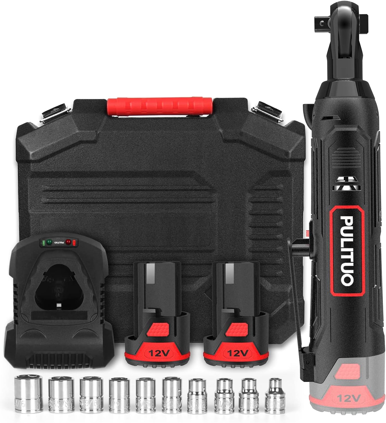 12V-Cordless-Electric-Ratchet-Wrench, PULITUO-3/8