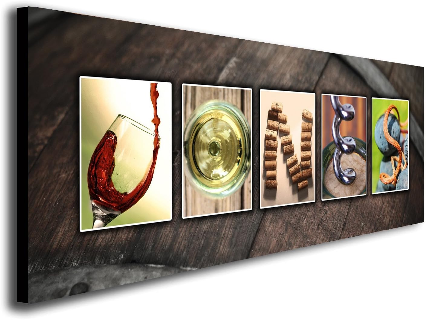 Block Mount - Personalized Wine Name Art - Perfect and unique customized gift for the wine lover or wine enthusiast Pack of 2