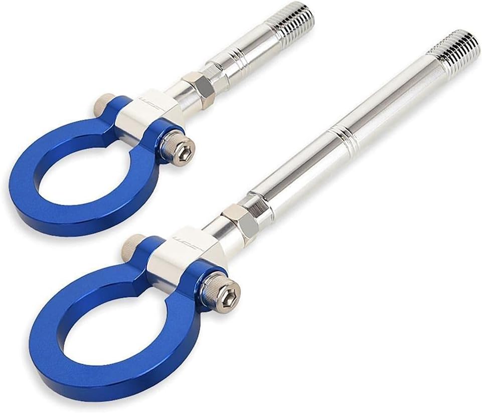 SR1 Performance C7 & C8 Corvette Tow Hooks : Black (Front & Rear)