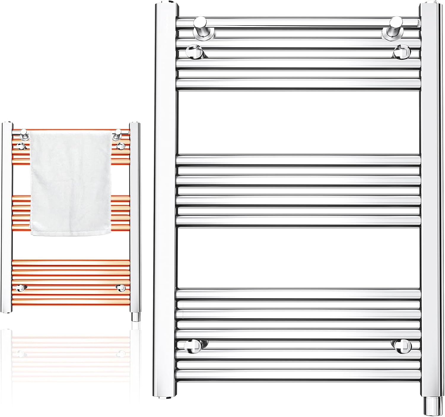 AVONFLOW Heated Towel Warmer Racks with Timer for Bathroom Freestanding & Wall Mounted 250W Towel Heater