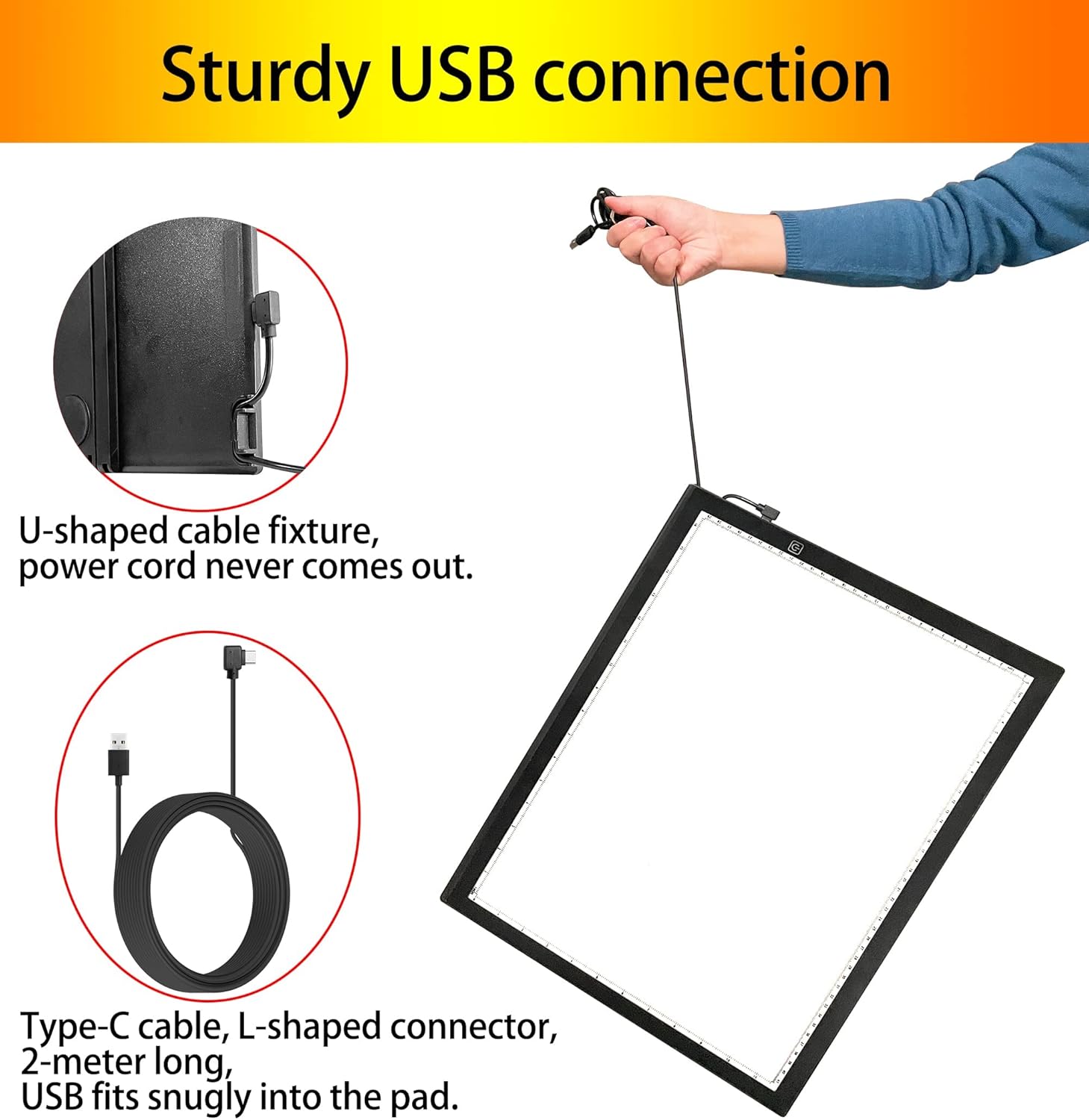 A3 Diamond Painting Light Pad with Built-in Stand, Hawanik A3 Large LED Tracing Light Box with Stand for Vinyl Weeding Drawing