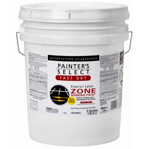 True Value Manufacturing 240315 5 Gal Flat Latex Zone Marking Paint - White