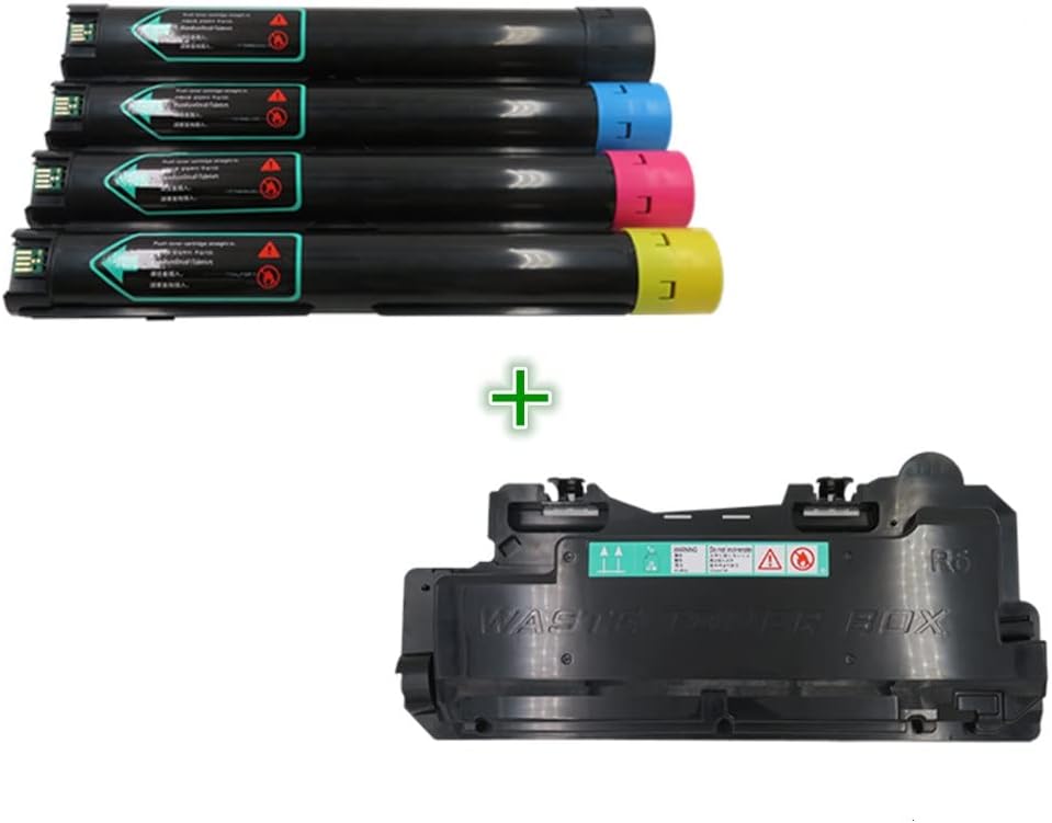 TONER PROS (TM) [Combo Pack] Compatible Toner for Xerox Versalink C7020/C7025/C7030 Printer [Extra High Yield] BK 23,600 & Color 16,500 Pages(106R03737, 106R03738, 106R03739, 106R03740) + Waste Bottle