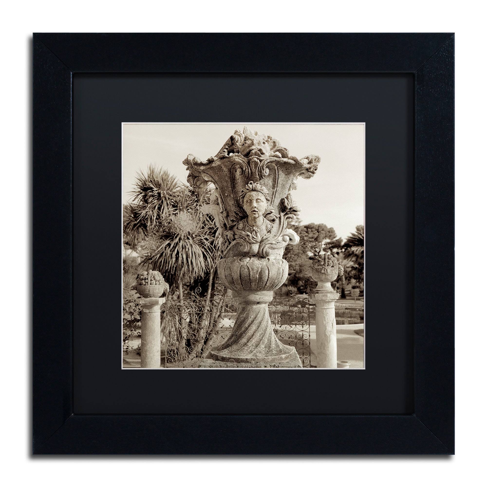 Alan Blaustein 'Cote d' Azur II' Matted Framed Art (16x16), Black, Trademark Fine Art