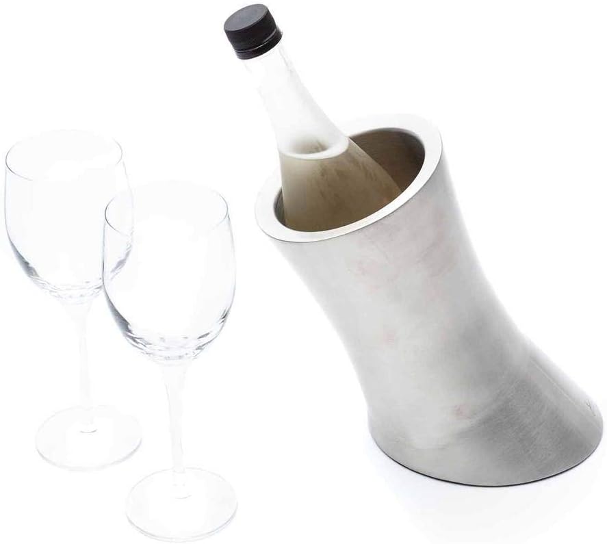 Jean-Patrique Stainless Steel Wine & Champagne Bottle Chiller Bucket and Very Durable Pack of 2