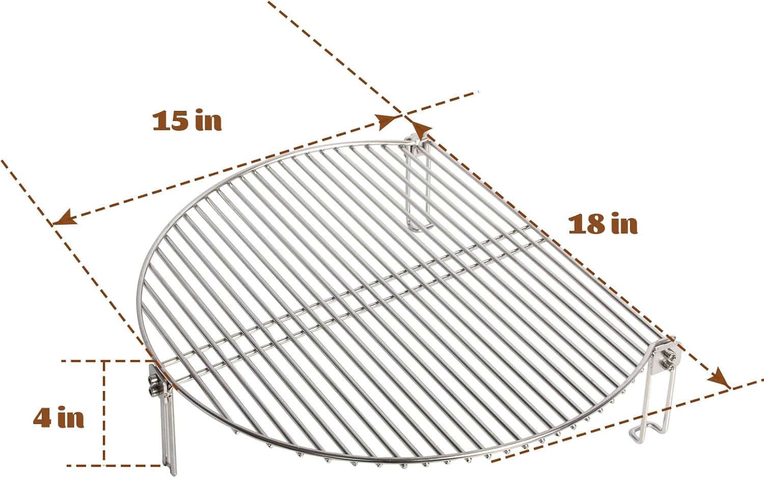 Mydracas Dracarys Grill Stack Rack for Big Green Egg Stainless Steel BBQ Lover Gifts Fit XL Big Green Egg, Kamado Joe,18