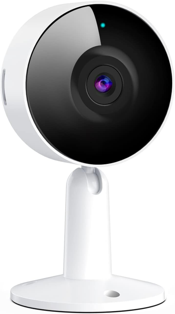 Indoor Security Camera, KKJ 1080P HD Baby Monitor, Pet Camera with Phone APP, Sound and Motion Detection, Two Way Audio, SD/Cloud Storage, Night Vision WiFi Camera, Works wtith Alexa & Google Pack of 2