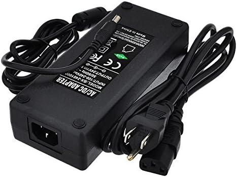 LEDwholesalers 24V 10A 240W AC/DC Power Adapter with 5.5x2.5mm DC Plug and 2.1mm Adapter, Black, 3264-24V Pack of 2
