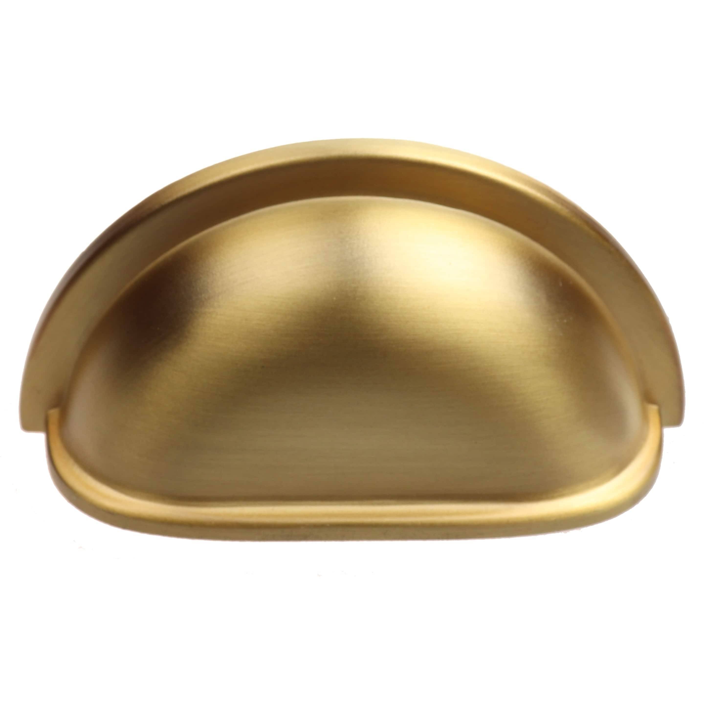 GlideRite 3-Inch CC Satin Gold Cup Bin Cabinet Pulls (Pack of 25)