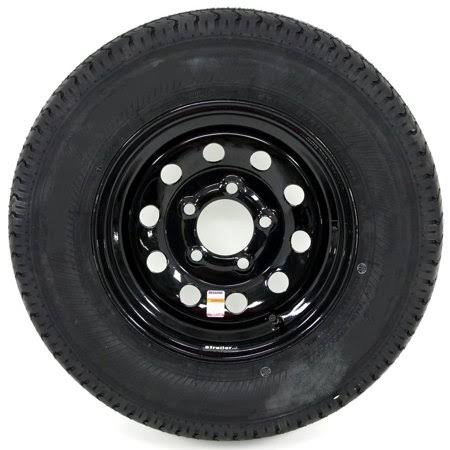 2-Pack Goodyear Endurance Trailer Tire on Rim St205/75r15d 5-4.5 Black Modular 61845-2