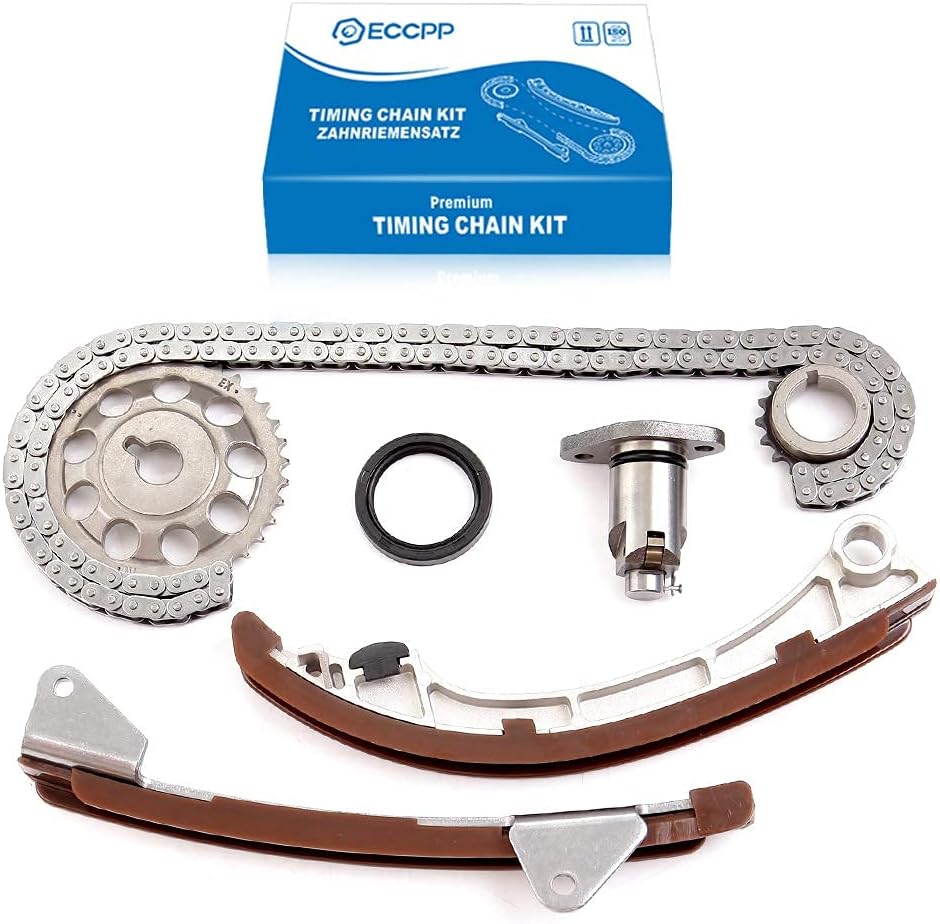 ECCPP 94200SA Timing Chain Kits with Crank Sprocket fit for 2000 2001 2002 Chevrolet Prizm 2007 2008 Pontiac Vibe 2004 2005 Toyota Celica 2007 2008 Toyota Corolla 2004 2005 Toyota MR2 Spyder