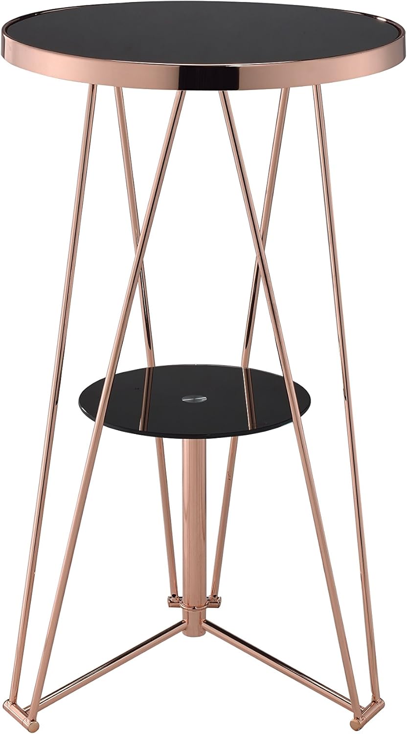 ACME Furniture Acme 72575 Jarvis bar Table, Oak & Chrome, One Size