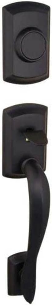 Kwikset 802AVHLIP-514 Avalon Dummy Exterior Handleset Iron Black Finish