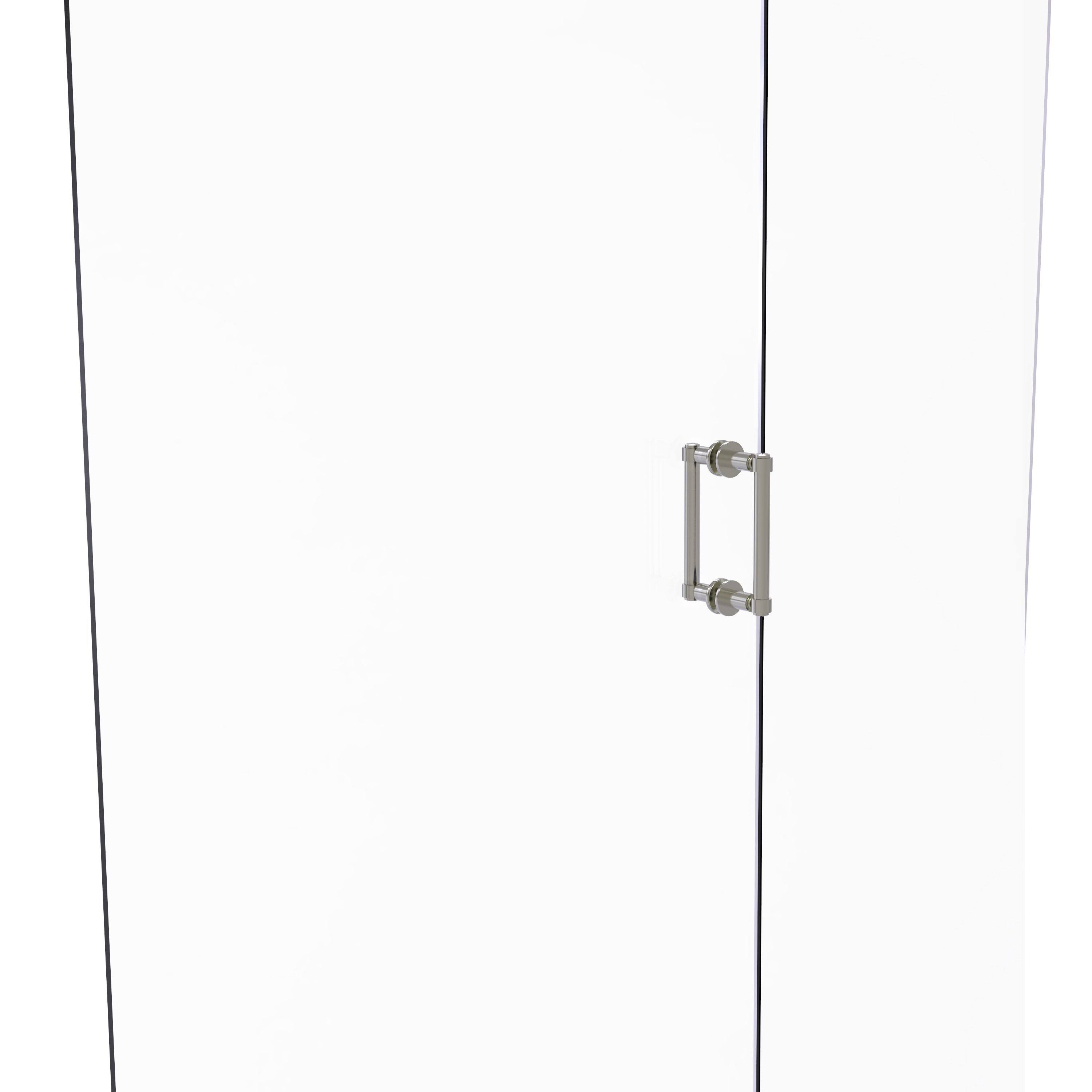 Allied Brass Contemporary 6 inch Back to Back Shower Door Pull Satin Nickel 405-6BB