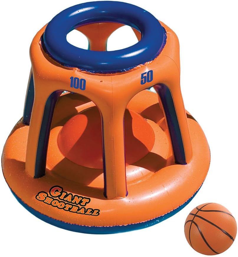 Swimline Giant Shootball Basketball Swimming Pool Game Toy, 2-Pack
