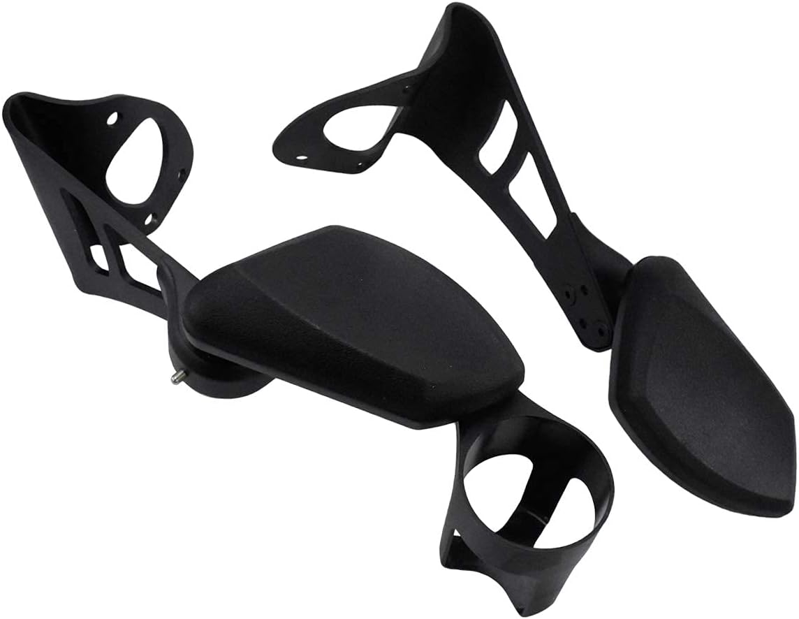 YHMTIVTU Passenger Armrests Motorcycle Adjustable Rear Armrest with Drink Holder Fit for Harley Touring and Tri Glide 2014-2019 Black