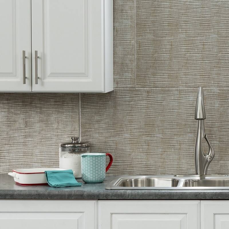 Fasade 18in x 24in Ripple Vintage Metal Backsplash Panel (5 Pack)