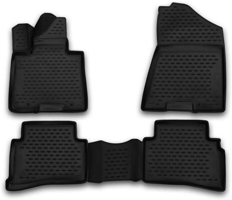 Fits 2017-2022 Kia Sportage / 2015-2021 Hyundai Tucson Floor mats All Weather (Black)