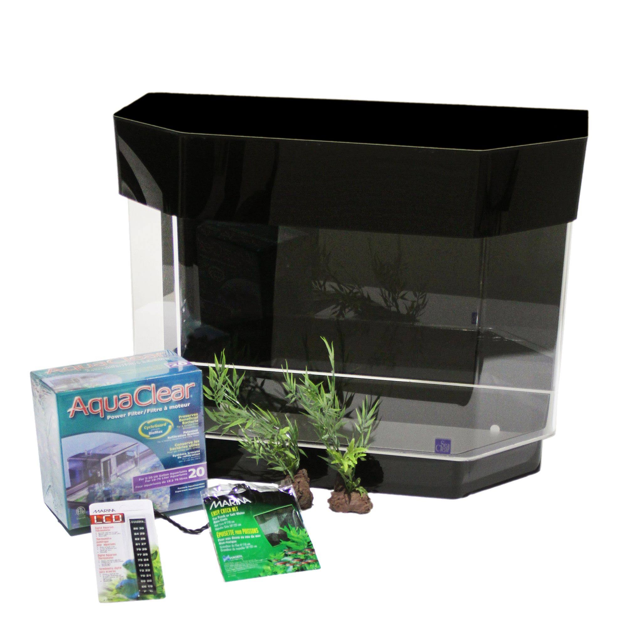 SeaClear 10 Gallon Mini-Kit, Black