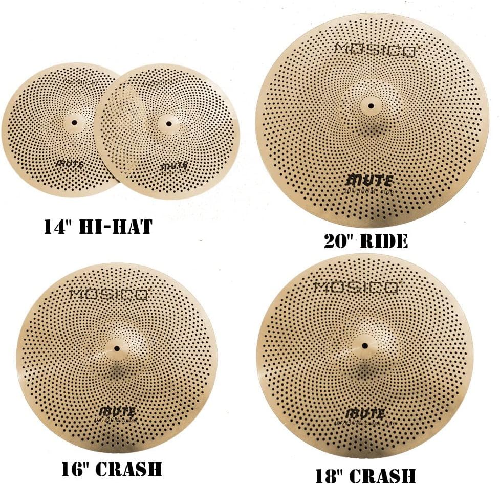 Mosico Low Volume cymbal Pack Golden Mute Cymbal 14
