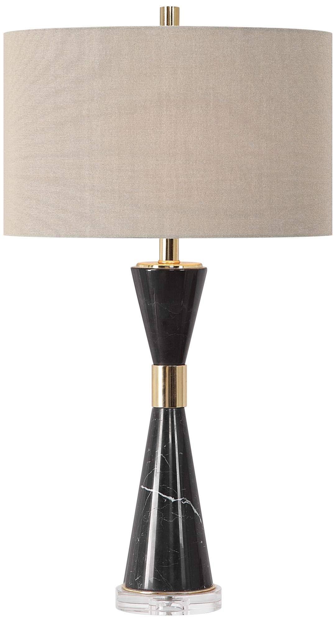 Uttermost 27886 Alastair Black Marble Table Lamp