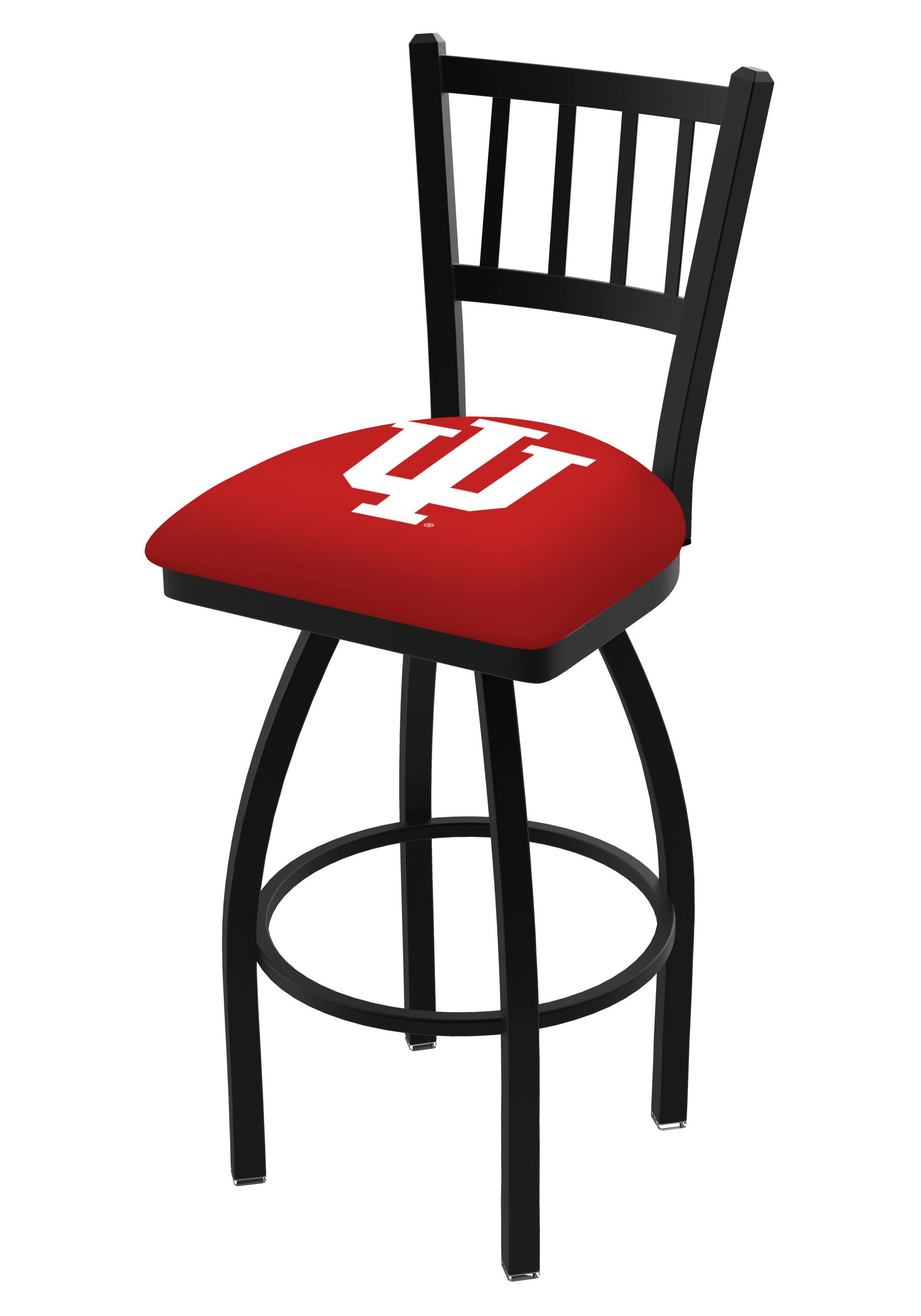 Indiana Hoosiers HBS Red Jail Back High Top Swivel Bar Stool Seat Chair (30x22)