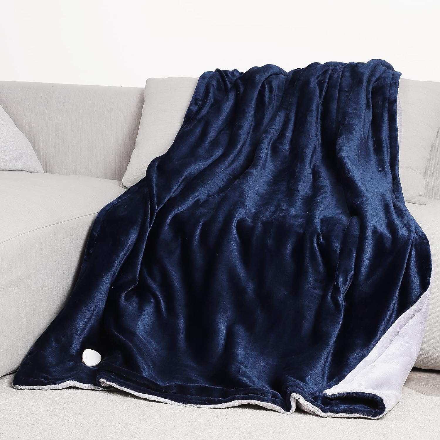 SHYOSUCCE Electric Blanket, Heated Throw Blanket with 10 Heating Levels, 1-4 Hours Auto-Off, Double-Layer Flannel, Machine Washable Heating Blanket for Home Office, 50