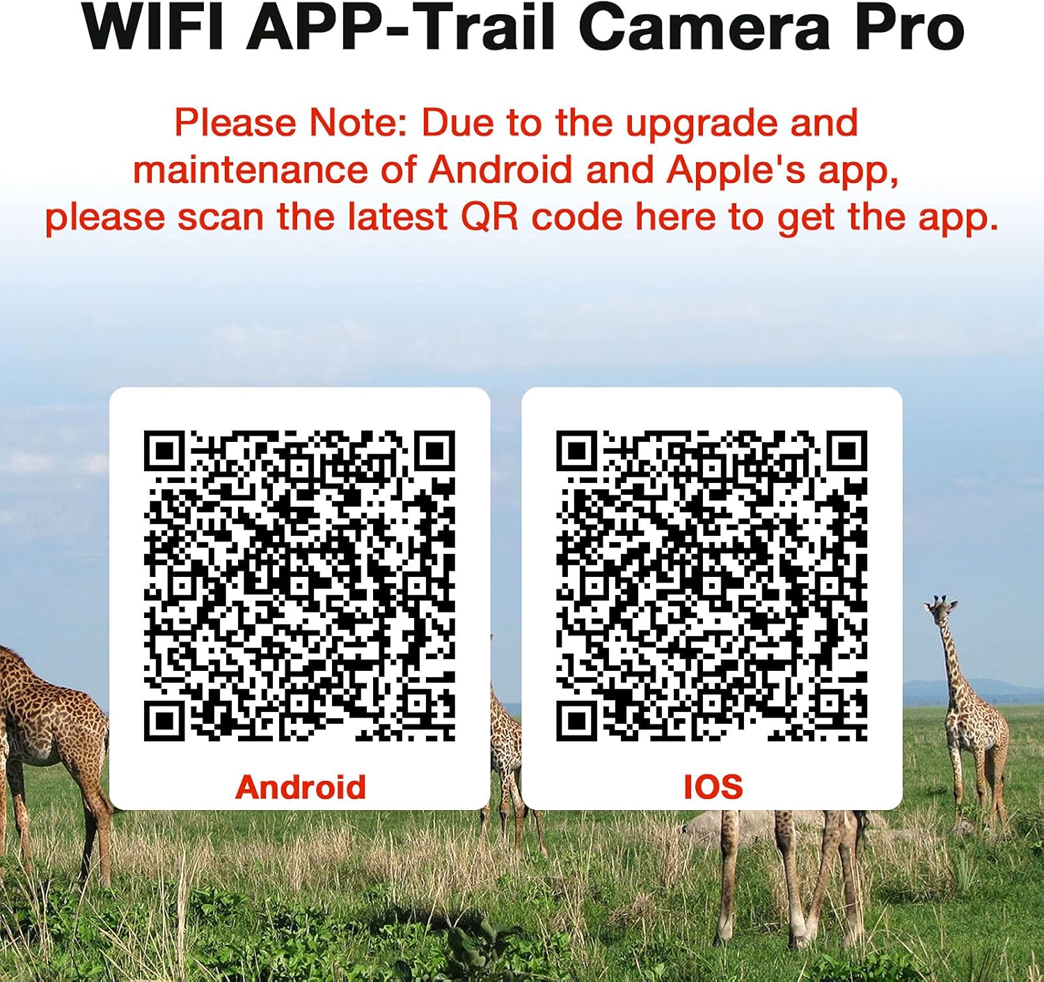 WiFi Trail Camera-Bluetooth 1296P 20MP Hunting Game Camera with Night Vision Motion Activated for Wildlife Monitoring Waterproof IP66